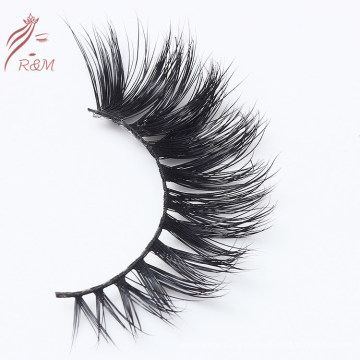 OEM Custom Order Acceptable Real Mink Fur Eyelashes with Layered Effect